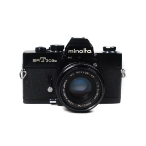 Used Minolta SRT303b + 50mm F2 Lens